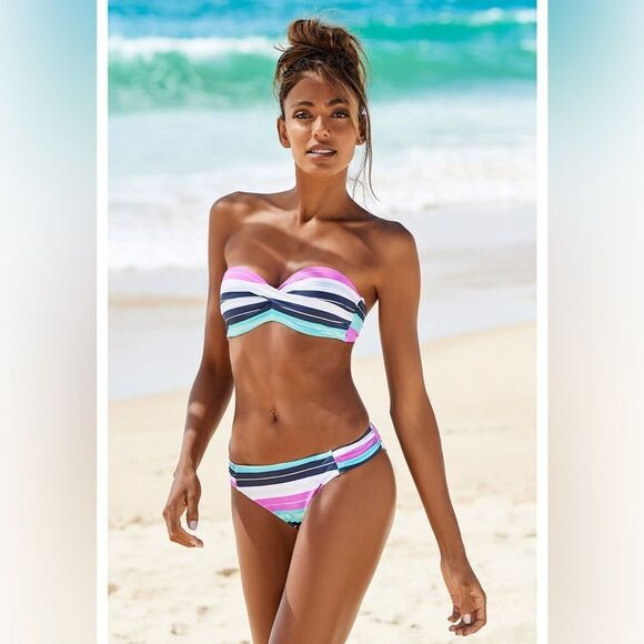 Lascana Classic Striped Bikini NWOT - Picture 1 of 6